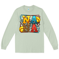 Matcha Softball nana leopard frame Long Sleeve Tee - LillyAllenDesigns