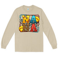 Mushroom Softball nana leopard frame Long Sleeve Tee - LillyAllenDesigns