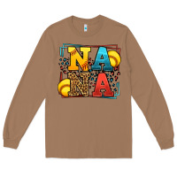 Toasted Coconut Softball nana leopard frame Long Sleeve Tee - LillyAllenDesigns