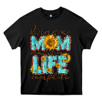 Black Being a Mom makes my life complete Mother's Day Heavy Core Tee - CowGirlArtShop