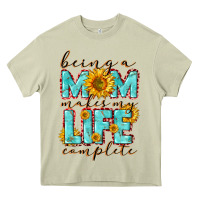 Mossy Being a Mom makes my life complete Mother's Day Heavy Core Tee - CowGirlArtShop