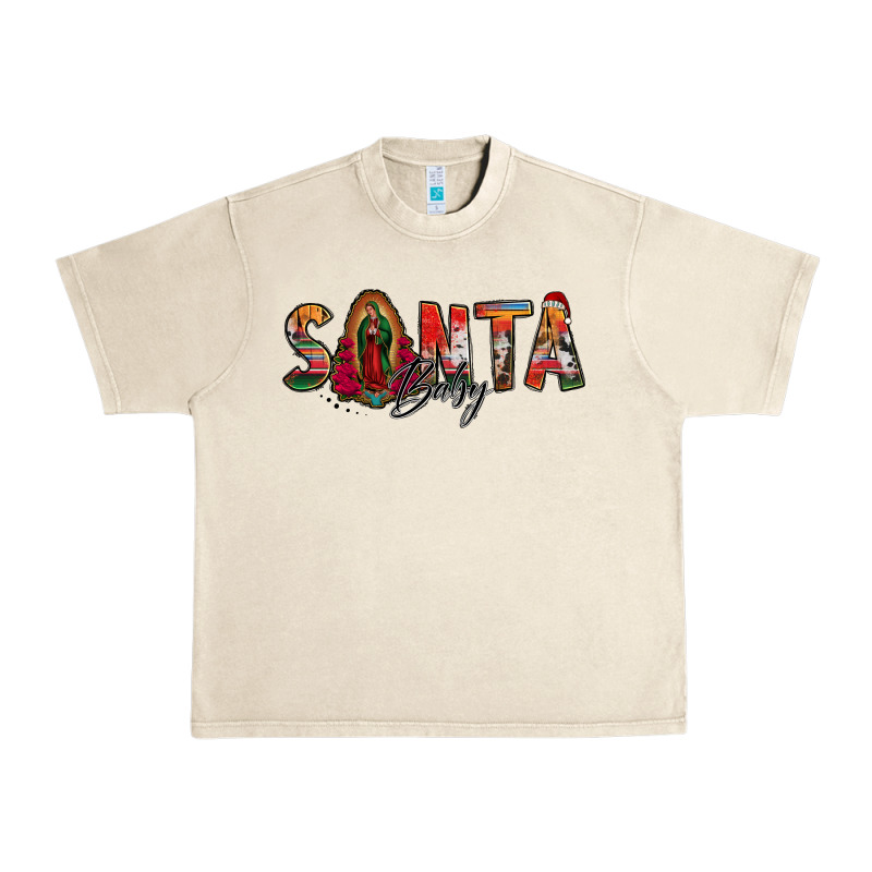Santa Baby Lady Of Guadalupe Urban Heavy Tee by Jasminsmagicworld | Teevron