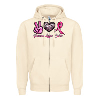 Sandshell peace love cure Zipper Hoodie - JahusDesignShop