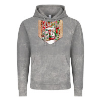Cloud Rock Christmas Pocket Vintage Hoodie - CowhideDigitalArt