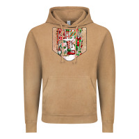 Vintage Camel Christmas Pocket Vintage Hoodie - CowhideDigitalArt