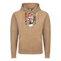 Vintage Coffee Christmas Pocket Vintage Hoodie - CowhideDigitalArt