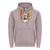 Vintage Zinc Christmas Pocket Vintage Hoodie - CowhideDigitalArt