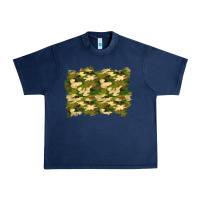 Navy camouflage background Urban Heavy Tee - BundleAndBundleShop