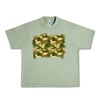 Oil Green camouflage background Urban Heavy Tee - BundleAndBundleShop