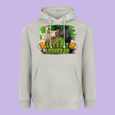 Let's Get Lucked Up Charolais And Black Angus Bull Heavyweight Hoodie Designed By Ranaportraitstore