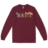 Burgundy western mama pink roses Mother's Day Long Sleeve Tee - LillyAllenDesigns