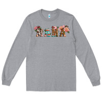 Heather Grey western mama pink roses Mother's Day Long Sleeve Tee - LillyAllenDesigns