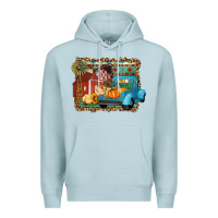 Blue Mist Farm Life Fall Barn And Truck Premium Hoodie - Artiststas