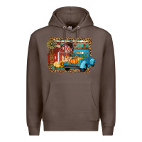 Coffee Farm Life Fall Barn And Truck Premium Hoodie - Artiststas
