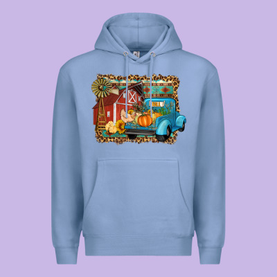 Farm Life Fall Barn And Truck Premium Hoodie Designed By Artiststas