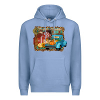 Colony Blue Farm Life Fall Barn And Truck Premium Hoodie - Artiststas