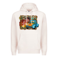 Pale Pink Farm Life Fall Barn And Truck Premium Hoodie - Artiststas