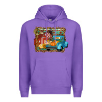 Purple Farm Life Fall Barn And Truck Premium Hoodie - Artiststas