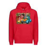 Red Farm Life Fall Barn And Truck Premium Hoodie - Artiststas