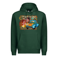 Sports Green Farm Life Fall Barn And Truck Premium Hoodie - Artiststas