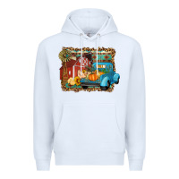 White Farm Life Fall Barn And Truck Premium Hoodie - Artiststas