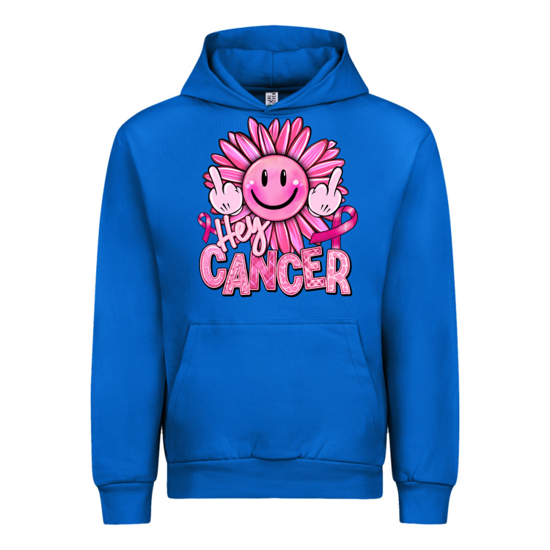 Hey Cancer Smiley Face Breast Cancer Urban Hoodie by RanaPortraitStore | Teevron