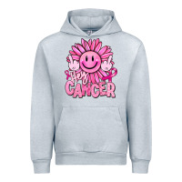 Heather Grey hey cancer smiley face breast cancer Urban Hoodie - RanaPortraitStore