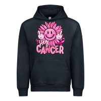 Navy hey cancer smiley face breast cancer Urban Hoodie - RanaPortraitStore