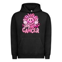 Pigment Black hey cancer smiley face breast cancer Urban Hoodie - RanaPortraitStore