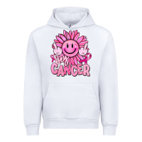 White hey cancer smiley face breast cancer Urban Hoodie - RanaPortraitStore