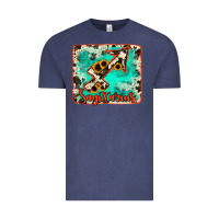 Vintage Denim Sagittarius turquoise cowhide Vintage Tee - RanaPortraitStore