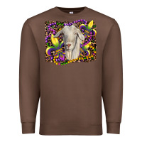 Chestnut mardi gras goat fleur de lis Premium Sweatshirt - RanaPortraitStore
