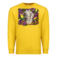 Lemon mardi gras goat fleur de lis Premium Sweatshirt - RanaPortraitStore