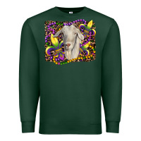 Sports Green mardi gras goat fleur de lis Premium Sweatshirt - RanaPortraitStore