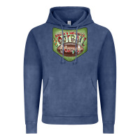 Vintage Denim Christmas Pocket Vintage Hoodie - CowhideDigitalArt
