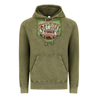 Vintage Olive Christmas Pocket Vintage Hoodie - CowhideDigitalArt