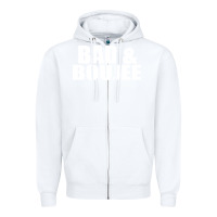 White bad & boujee Zipper Hoodie - artisFamous