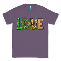 Lavender St. Patrick's Love luck with clover Classic Tee - HowdyJamesFarm