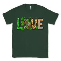 Sports Green St. Patrick's Love luck with clover Classic Tee - HowdyJamesFarm