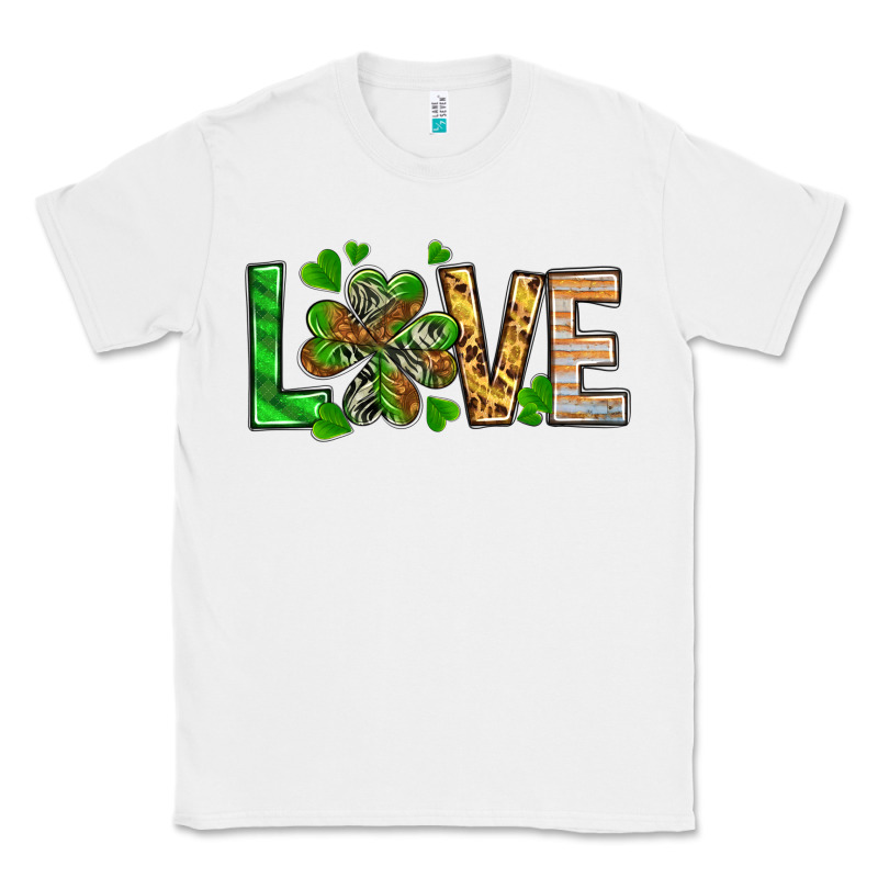 St. Patrick's Love Luck With Clover Classic Tee by HowdyJamesFarm | Teevron