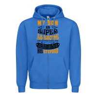True Royal My Son Is Super Awesome His Stepdad Zipper Hoodie - artisFamous