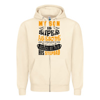 Sandshell My Son Is Super Awesome His Stepdad Zipper Hoodie - artisFamous