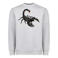 Heather Grey scorpion Heavyweight Sweatshirt - JahusDesignShop