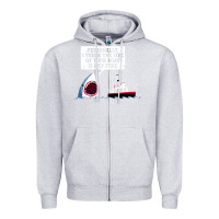 Heather Grey polite jaws Zipper Hoodie - artisFamous
