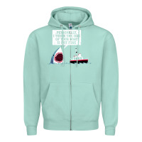Seafoam polite jaws Zipper Hoodie - artisFamous