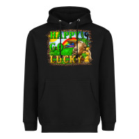 Black happy go lucky goat Heavyweight Hoodie - RanaPortraitStore