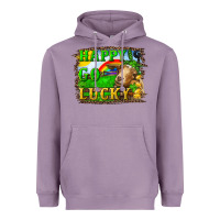 Lavender happy go lucky goat Heavyweight Hoodie - RanaPortraitStore