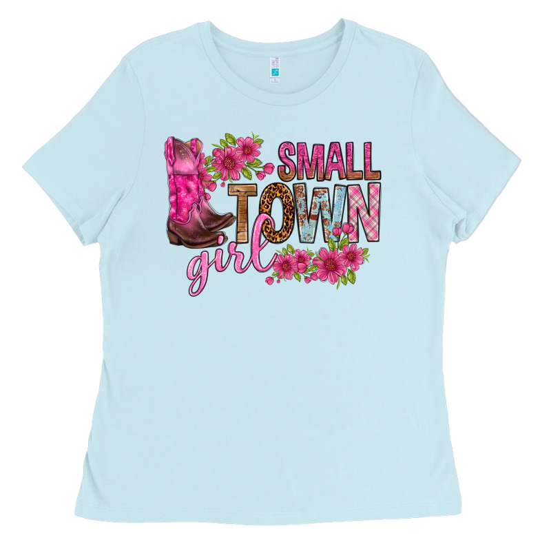 Small Town Girl With Flowers Bbs Ladies Tee by BundleAndBundleShop | Teevron