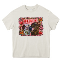 Cream Valentine heifers Heavy Core Tee - RanaPortraitStore
