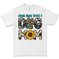White kinda busy being a dog mom Premium Tee - OliviaCreatesArt